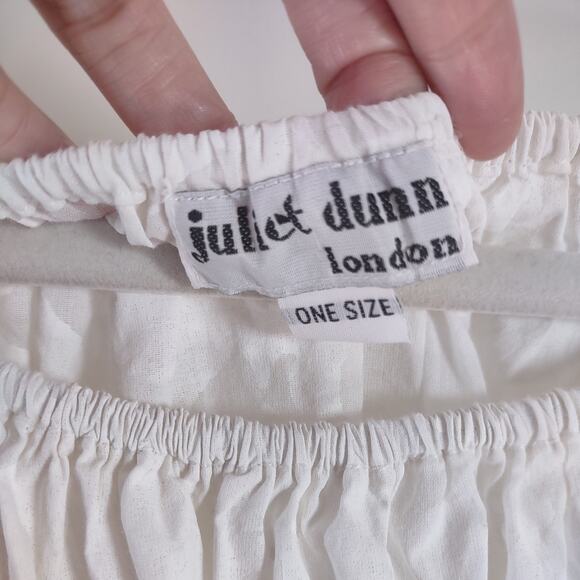 Juliet Dunn London White Tiered Dress, One Size - Picture 5 of 10